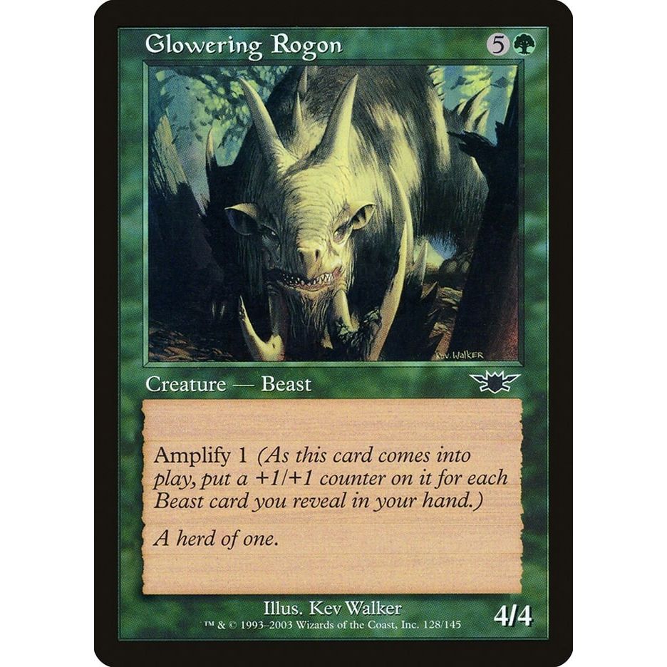 Image for Glowering Rogon (128) (LGN) - Magic: The Gathering