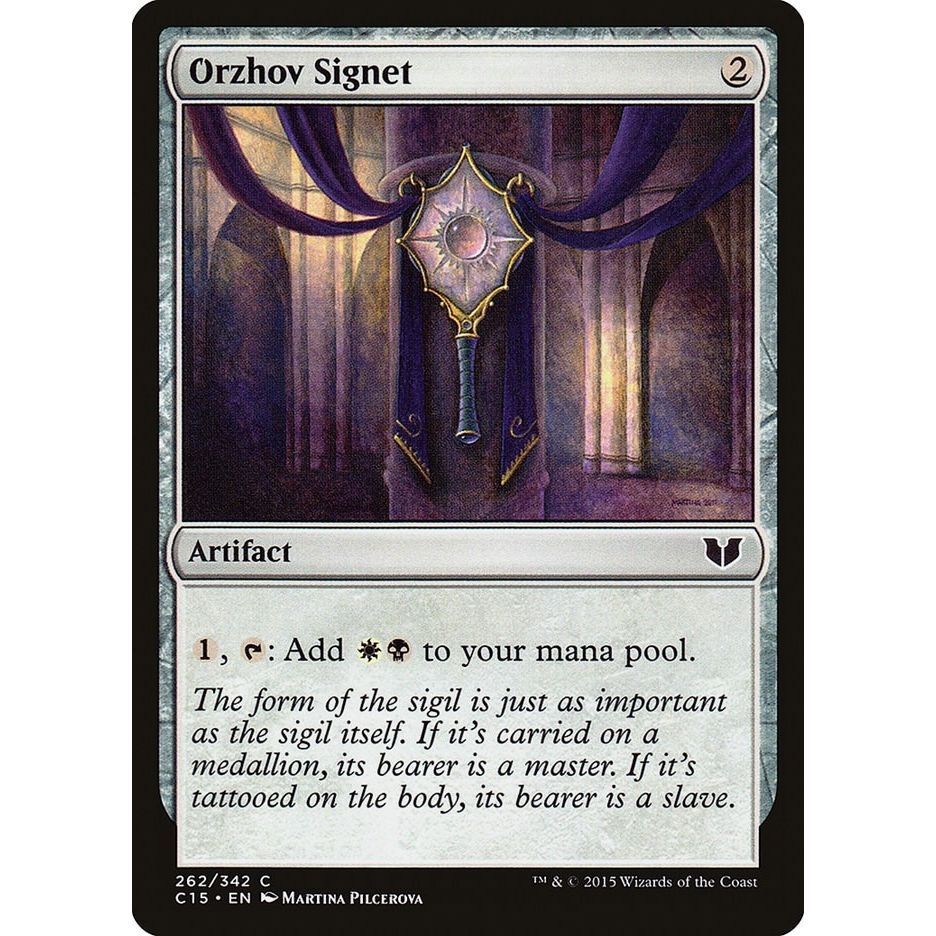 Image for Orzhov Signet (262) (C15) - Magic: The Gathering