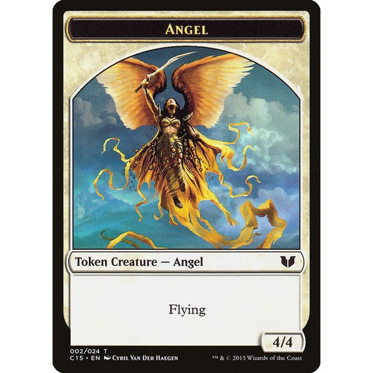 Image for Angel // Knight (Vigilance) Double-Sided Token (2 // 5) (C15) - Magic: The Gathering