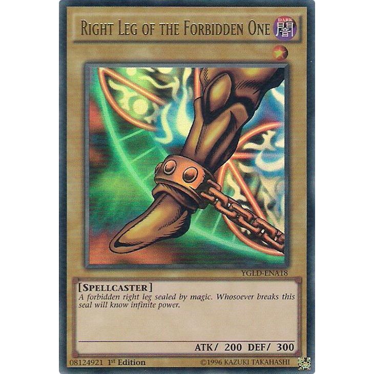 Image for Right Leg of the Forbidden One (YGLD-ENA18) (YGLD) - YuGiOh