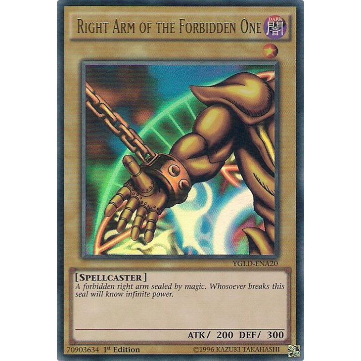 Image for Right Arm of the Forbidden One (YGLD-ENA20) (YGLD) - YuGiOh