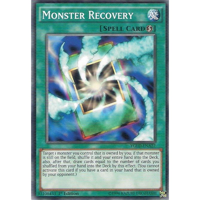 Image for Monster Recovery (A) (YGLD-ENA27) (YGLD) - YuGiOh