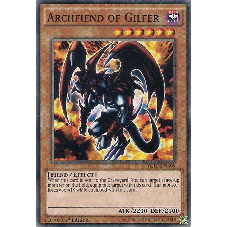 Image for Archfiend of Gilfer (YGLD-ENB05) (YGLD) - YuGiOh