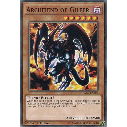 Image for Archfiend of Gilfer (YGLD-ENB05) (YGLD) - YuGiOh