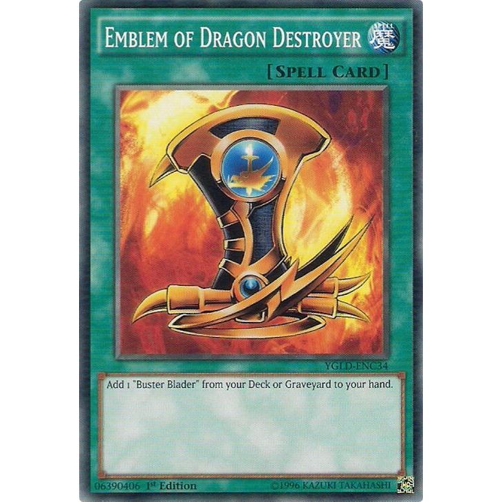 Image for Emblem of Dragon Destroyer (YGLD-ENC34) (YGLD) - YuGiOh