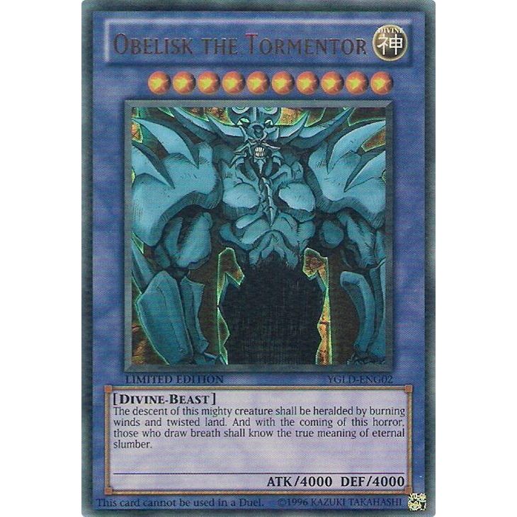 Image for Obelisk the Tormentor (YGLD-ENG02) (YGLD) - YuGiOh