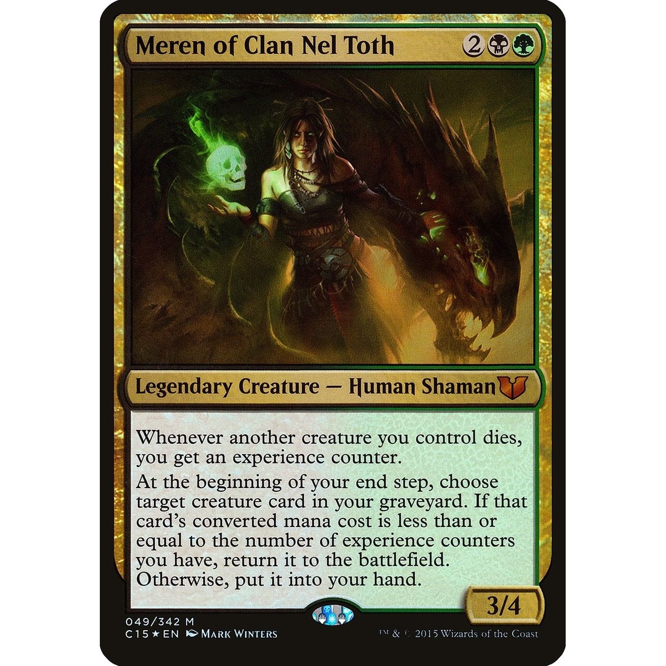Image for Meren of Clan Nel Toth (Commander 2015) (49) (OVER) - Magic: The Gathering