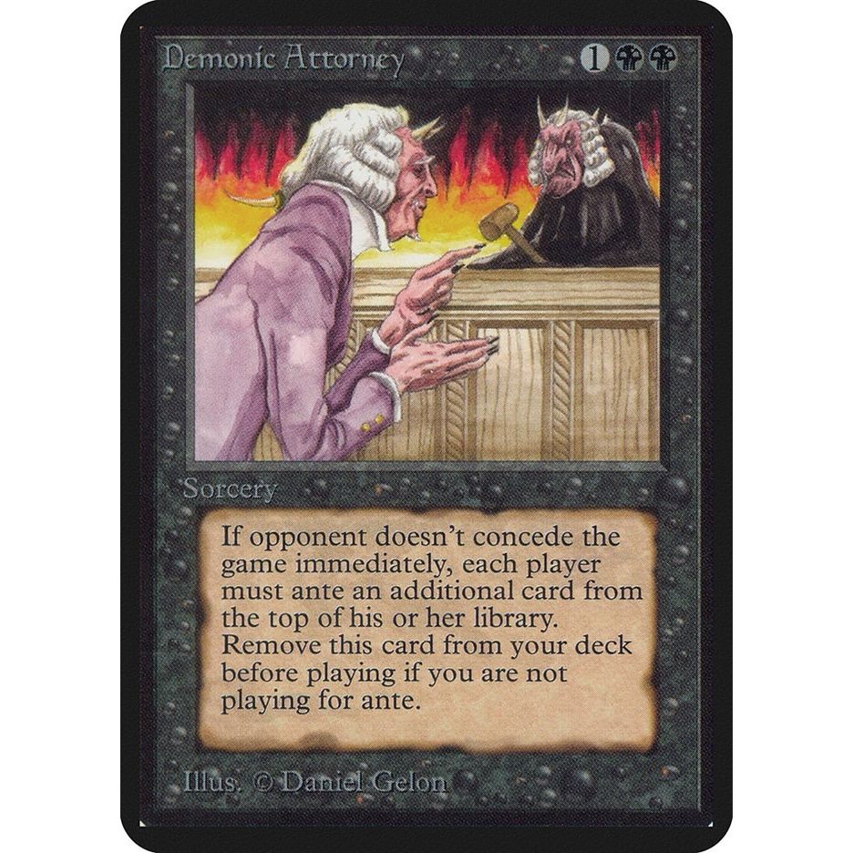 Image for Demonic Attorney (LEA) - Magic: The Gathering