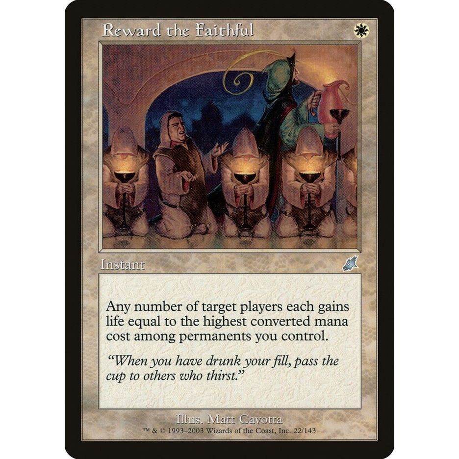 Image for Reward the Faithful (22) (SCG) - Magic: The Gathering