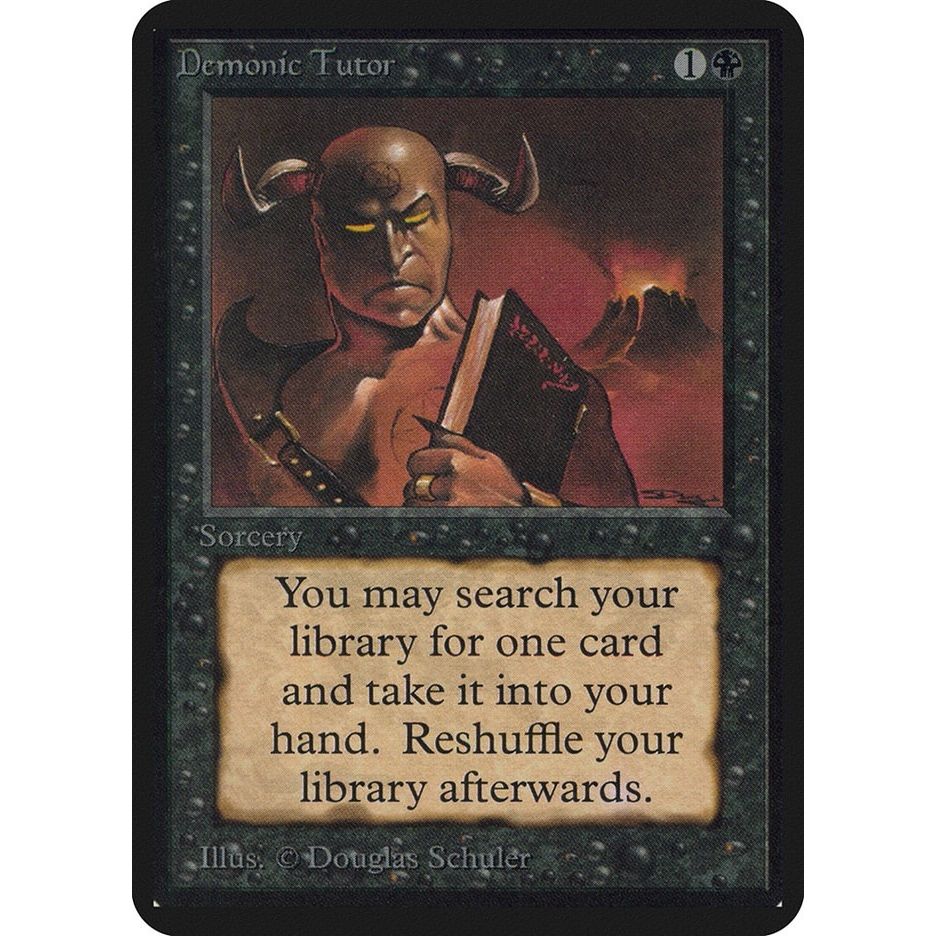 Image for Demonic Tutor (LEA) - Magic: The Gathering