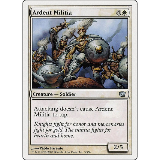 Image for Ardent Militia (3) (8ED) - Magic: The Gathering
