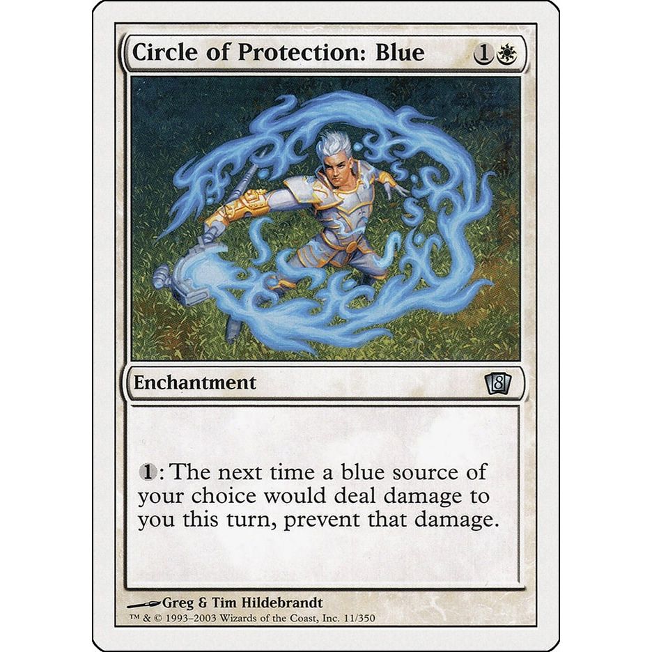 Image for Circle of Protection: Blue (11) (8ED) - Magic: The Gathering