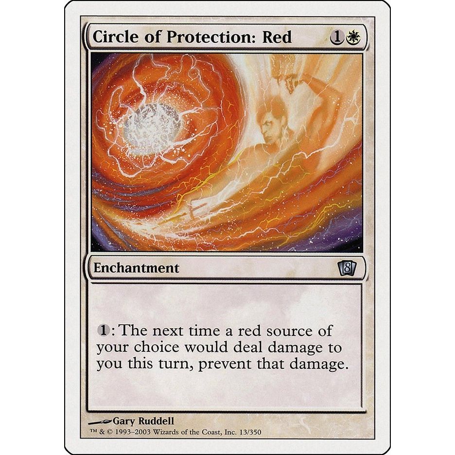 Image for Circle of Protection: Red (13) (8ED) - Magic: The Gathering