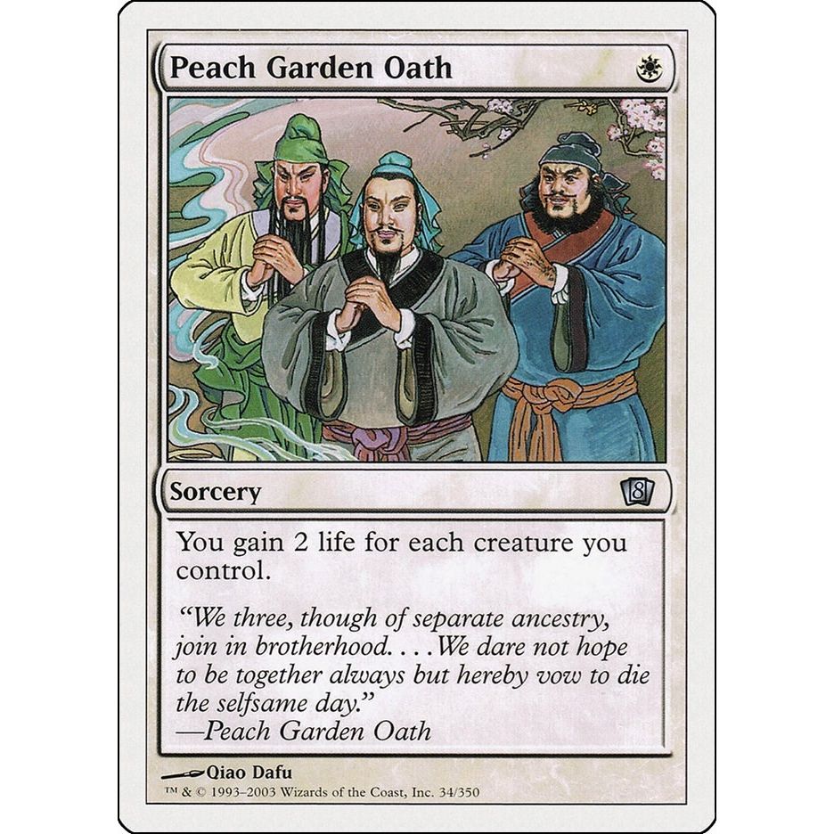Image for Peach Garden Oath (34) (8ED) - Magic: The Gathering
