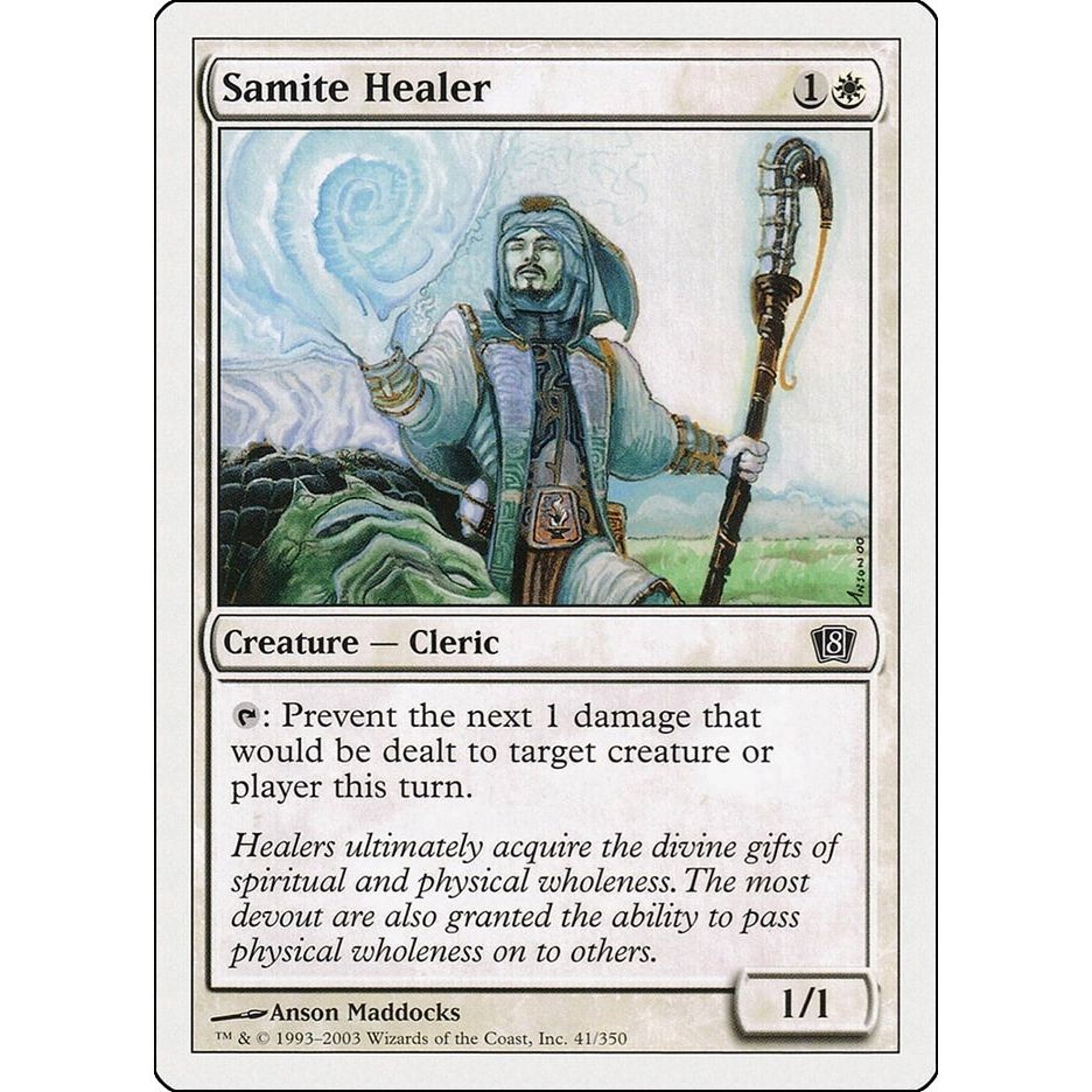 Image for Samite Healer (41) (8ED) - Magic: The Gathering