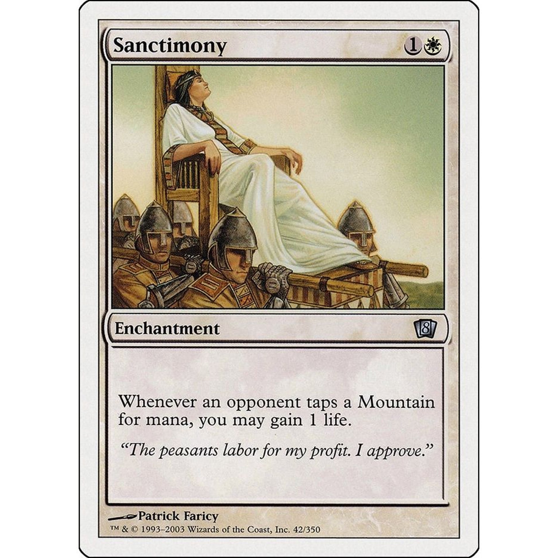 Image for Sanctimony (42) (8ED) - Magic: The Gathering