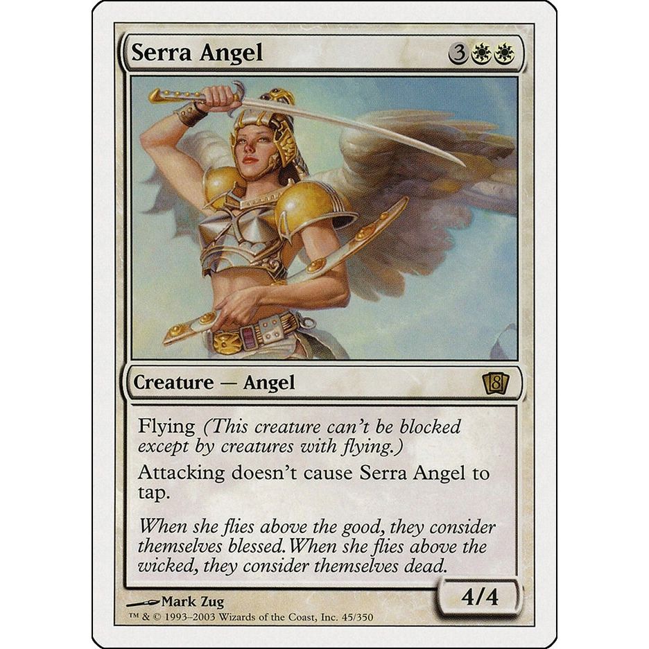 Image for Serra Angel (45) (8ED) - Magic: The Gathering