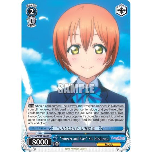 Image for "Forever and Ever" Rin Hoshizora (LL/W34-E072 R) (LL/W34) - Weiss Schwarz