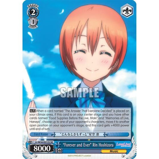 Image for "Forever and Ever" Rin Hoshizora (SR) (LL/W34-E072S SR) (LL/W34) - Weiss Schwarz