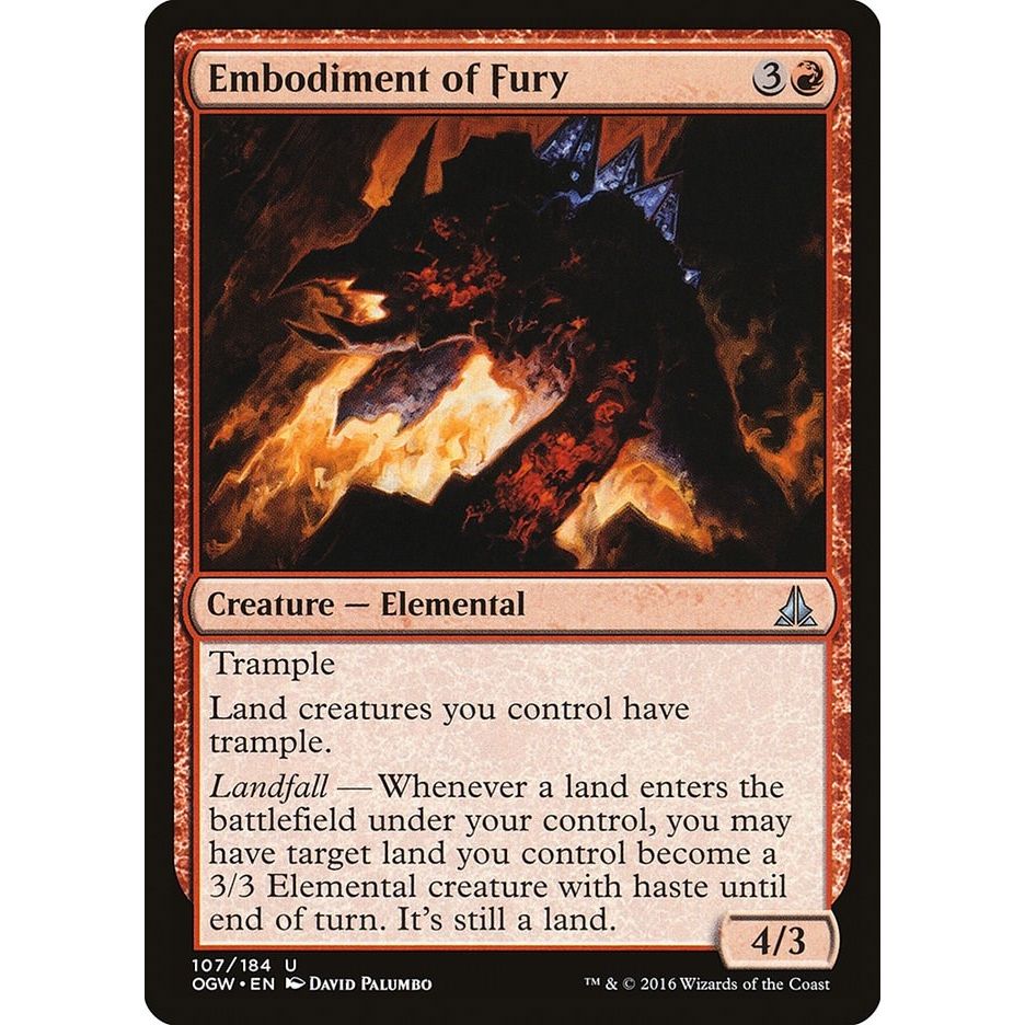 Image for Embodiment of Fury (107) (OGW) - Magic: The Gathering