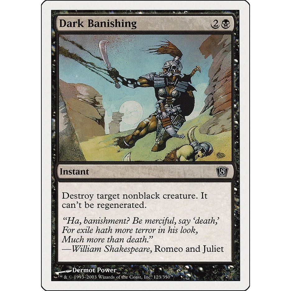 Image for Dark Banishing (123) (8ED) - Magic: The Gathering