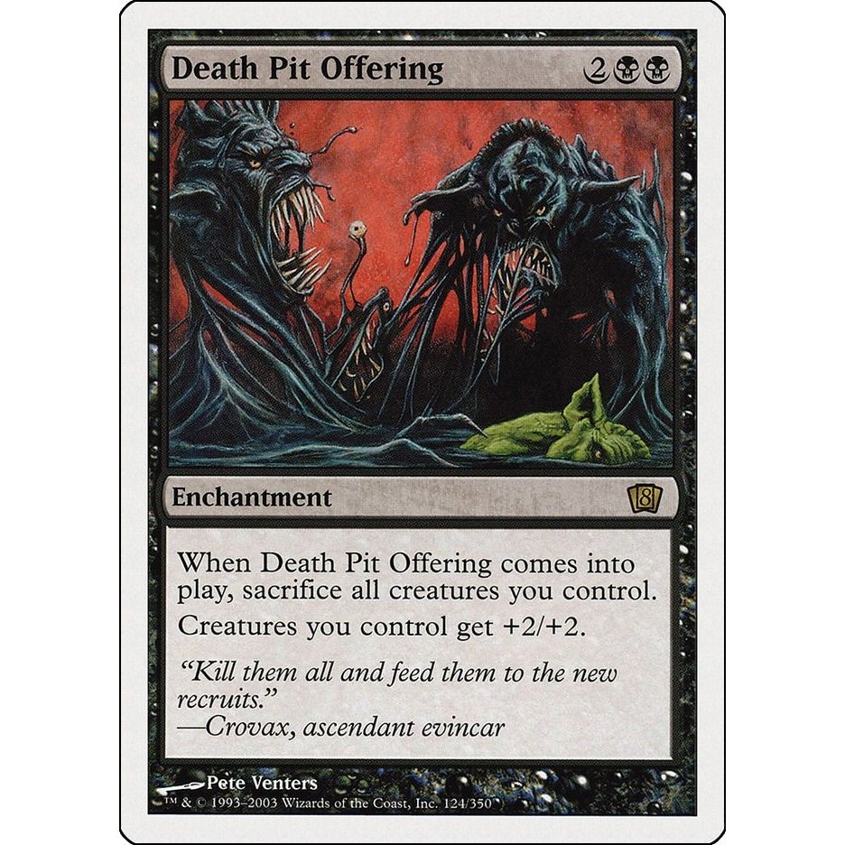Image for Death Pit Offering (124) (8ED) - Magic: The Gathering