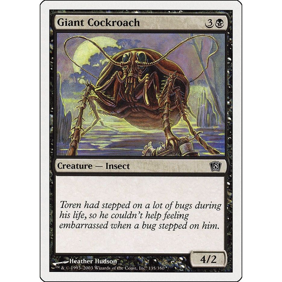 Image for Giant Cockroach (135) (8ED) - Magic: The Gathering