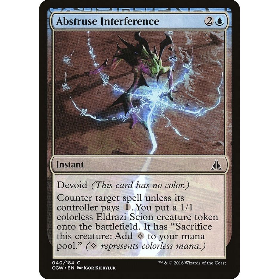 Image for Abstruse Interference (40) (OGW) - Magic: The Gathering