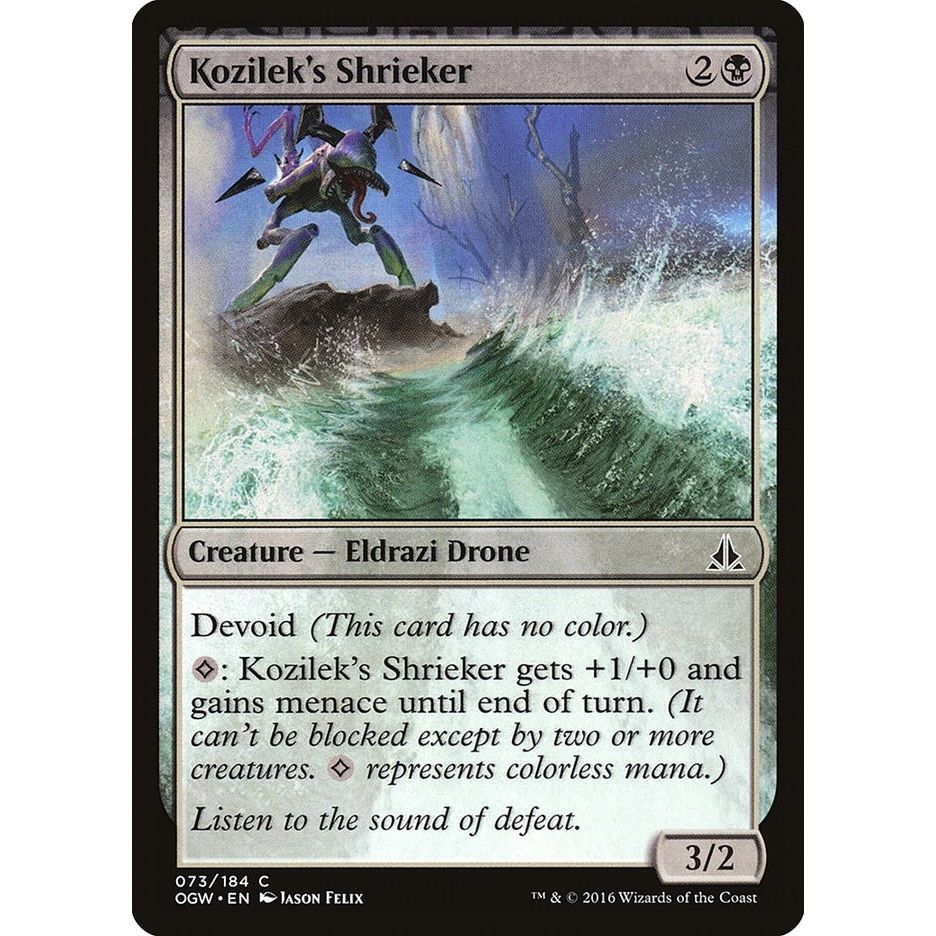 Image for Kozilek's Shrieker (73) (OGW) - Magic: The Gathering