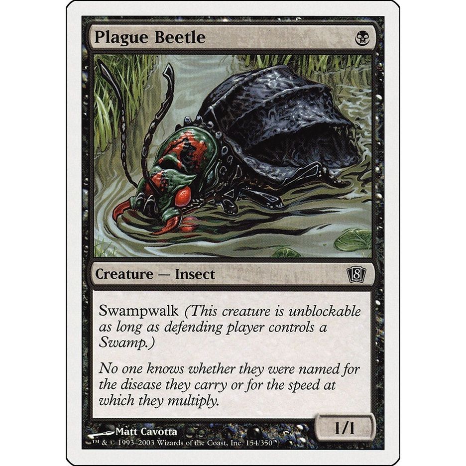 Image for Plague Beetle (154) (8ED) - Magic: The Gathering