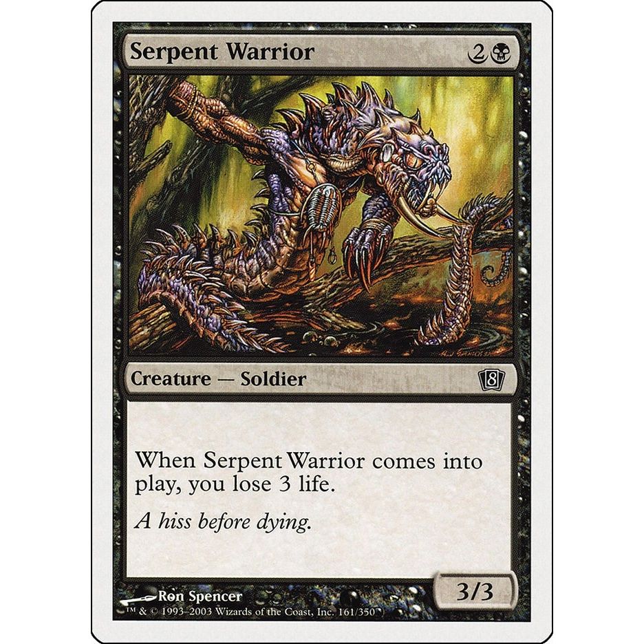 Image for Serpent Warrior (161) (8ED) - Magic: The Gathering