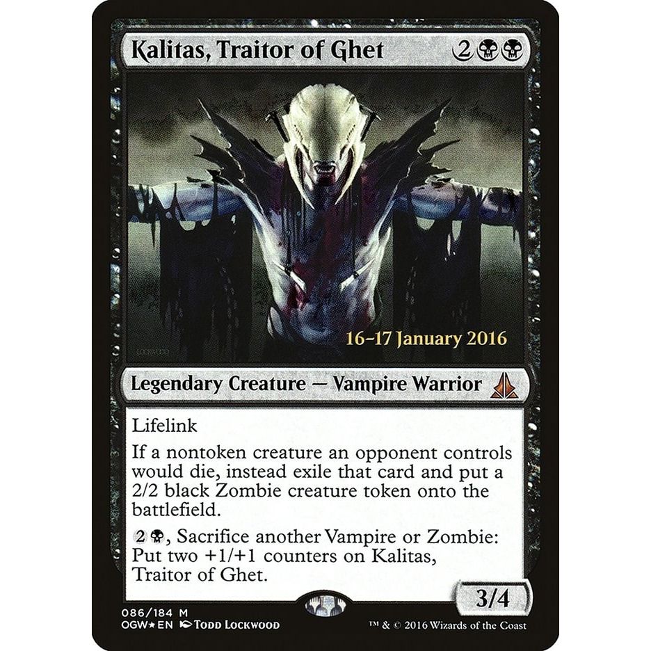 Image for Kalitas, Traitor of Ghet (86) (PRE) - Magic: The Gathering