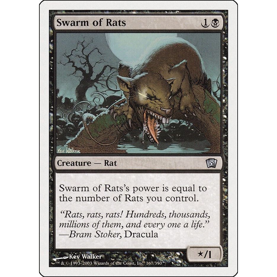 Image for Swarm of Rats (167) (8ED) - Magic: The Gathering