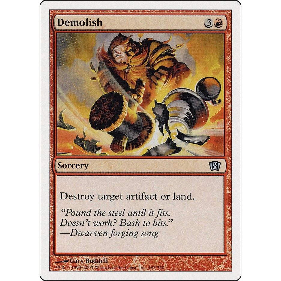 Image for Demolish (183) (8ED) - Magic: The Gathering