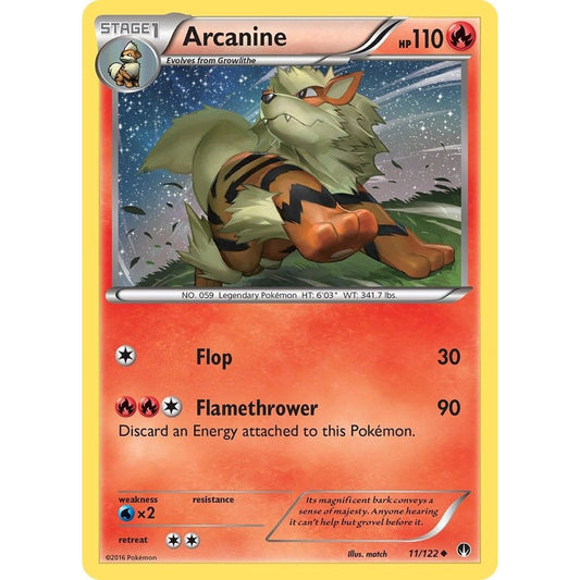 Image for Arcanine (11/122) (BKP) - Pokemon