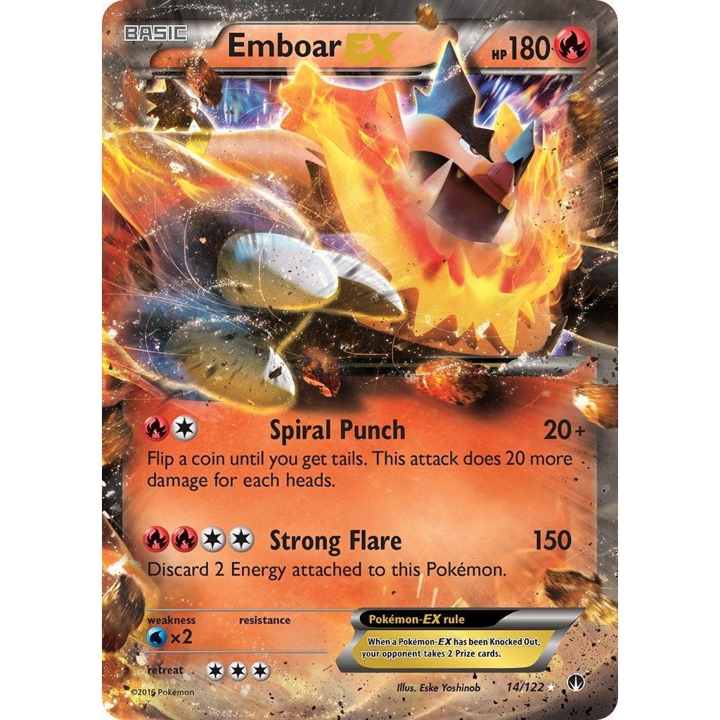Image for Emboar EX (14/122) (BKP) - Pokemon