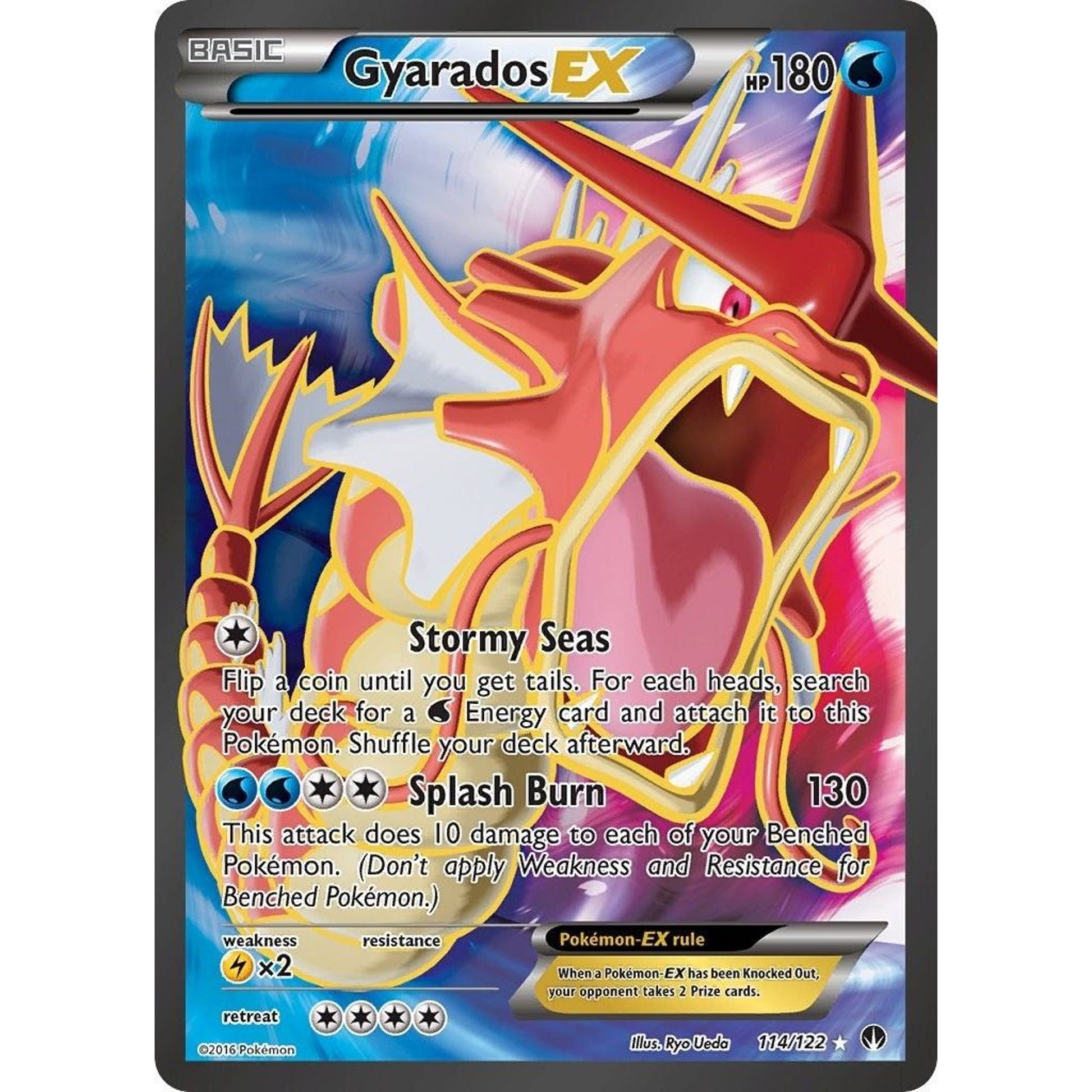 Image for Gyarados EX (Full Art) (114/122) (BKP) - Pokemon