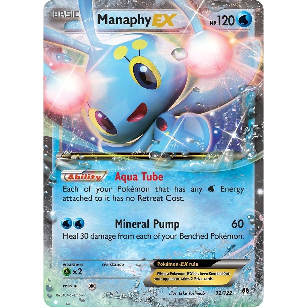 Image for Manaphy EX (32/122) (BKP) - Pokemon