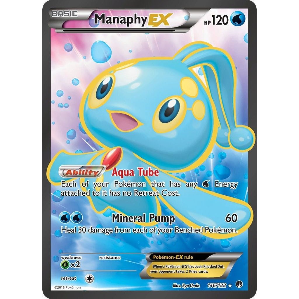 Image for Manaphy EX (Full Art) (116/122) (BKP) - Pokemon