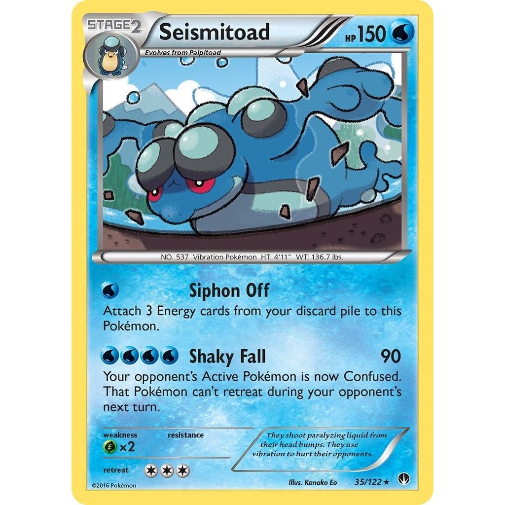Image for Seismitoad (35/122) (BKP) - Pokemon