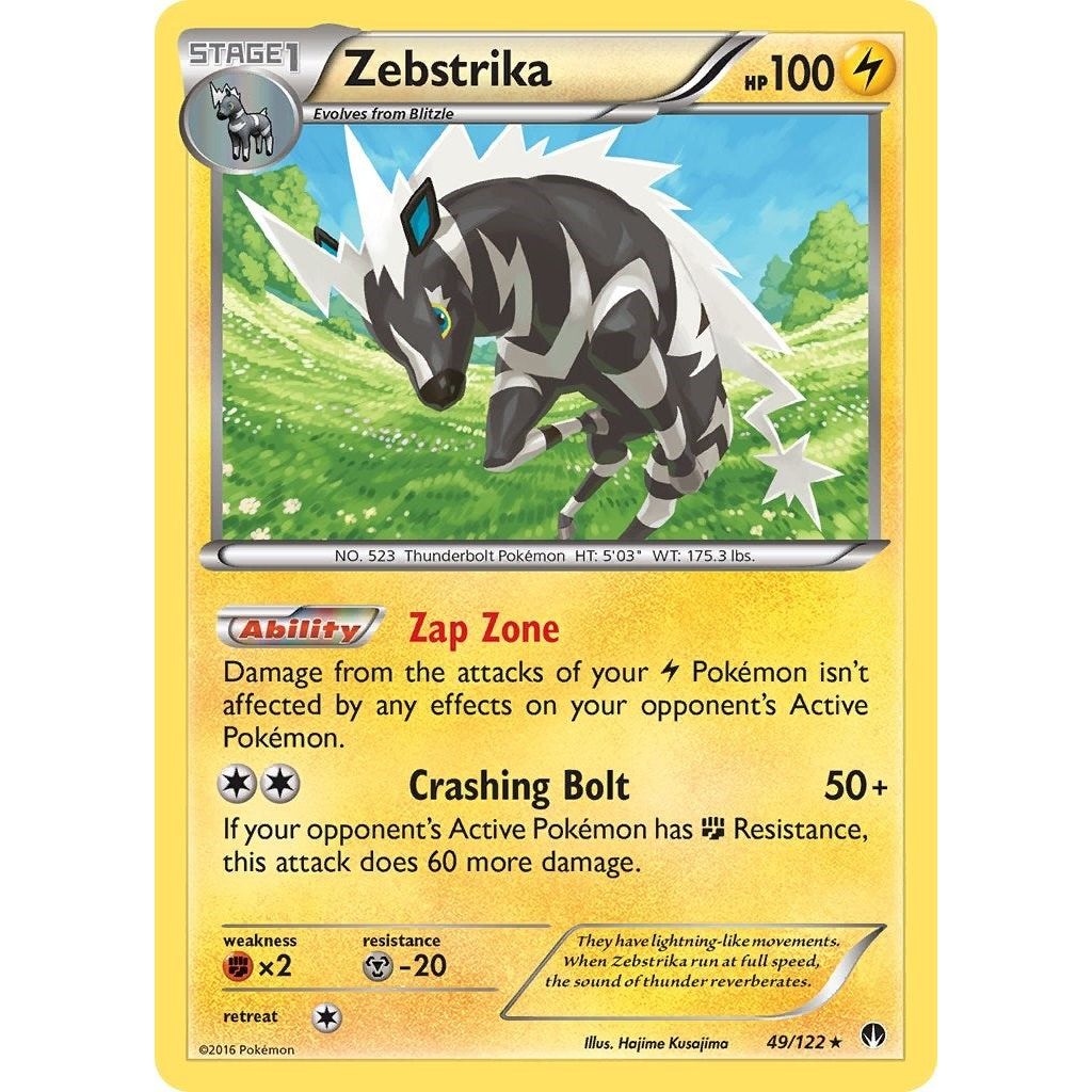 Image for Zebstrika (49/122) (BKP) - Pokemon