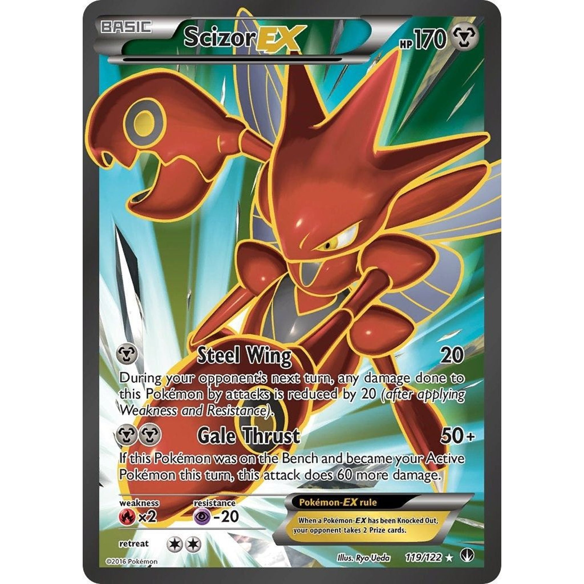 Image for Scizor EX (Full Art) (119/122) (BKP) - Pokemon