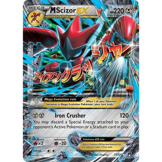 Image for M Scizor EX (77/122) (BKP) - Pokemon