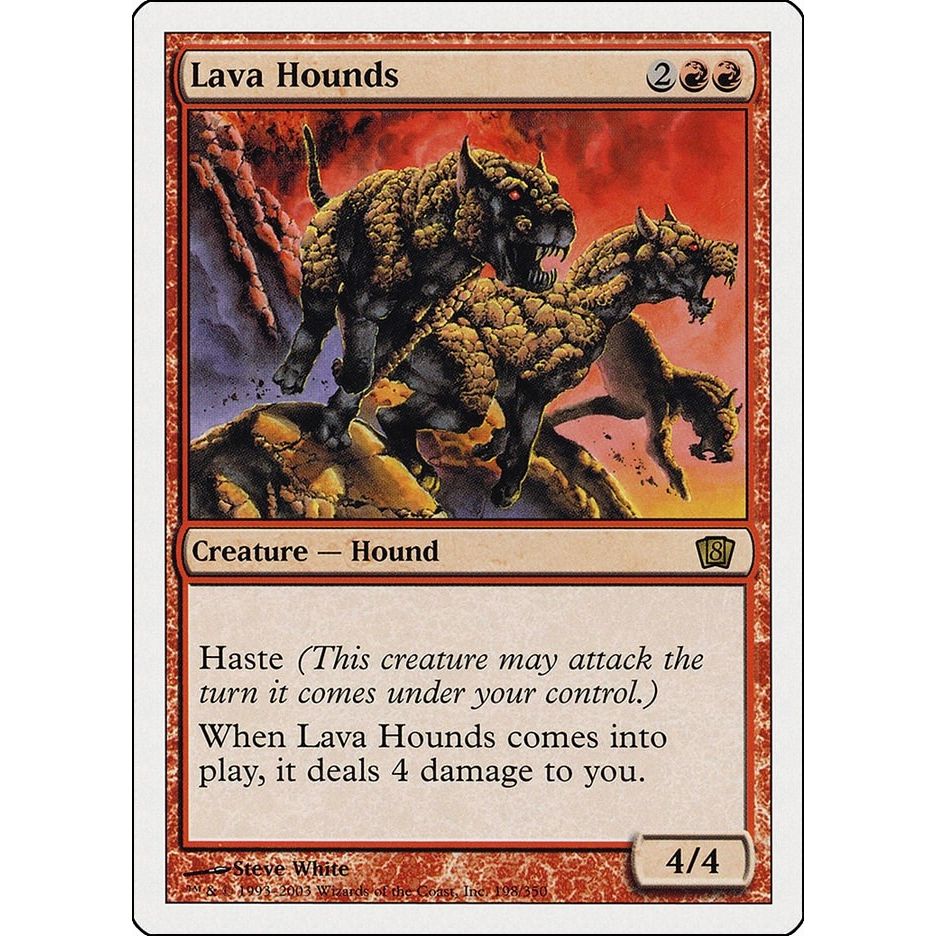 Image for Lava Hounds (198) (8ED) - Magic: The Gathering