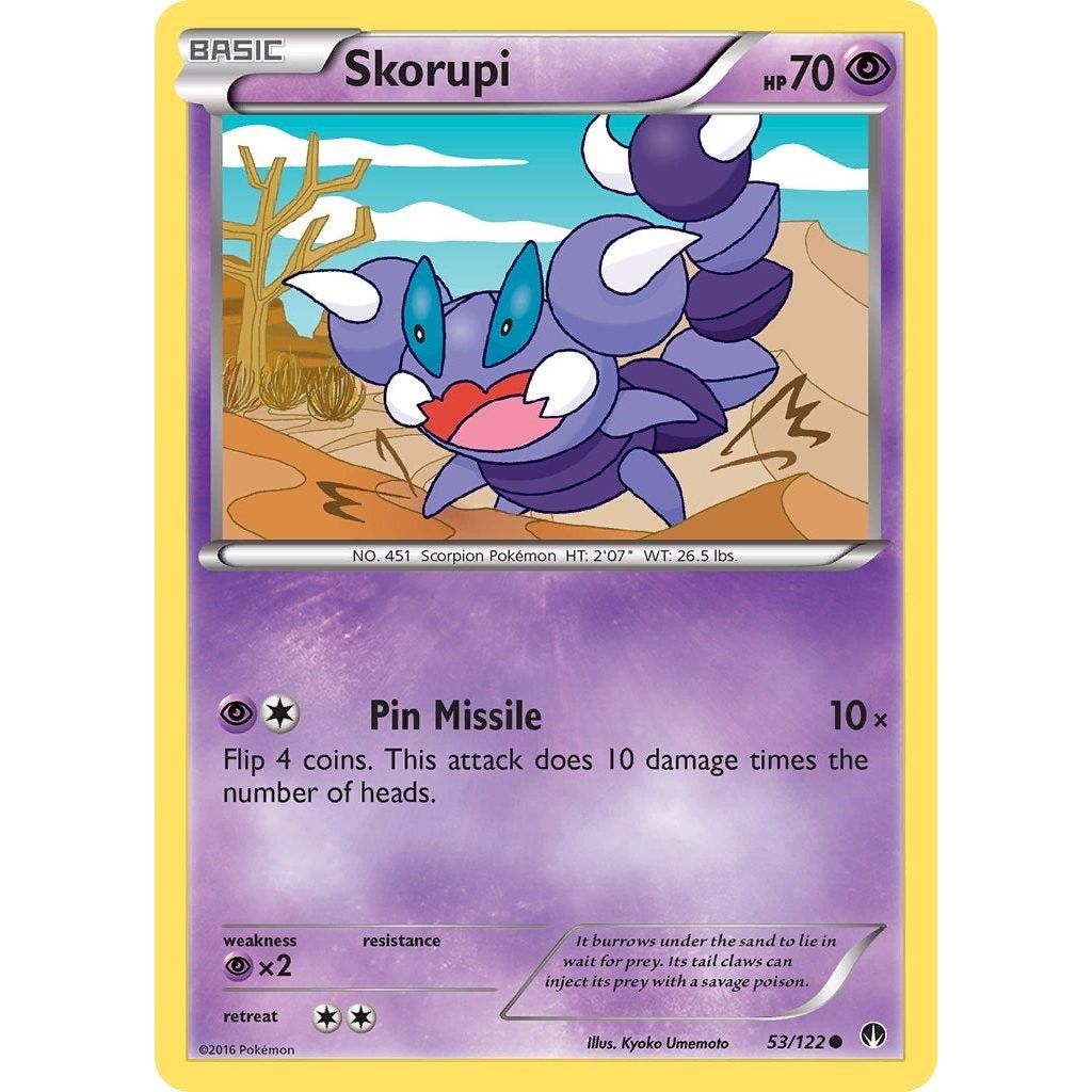 Image for Skorupi (53/122) (BKP) - Pokemon