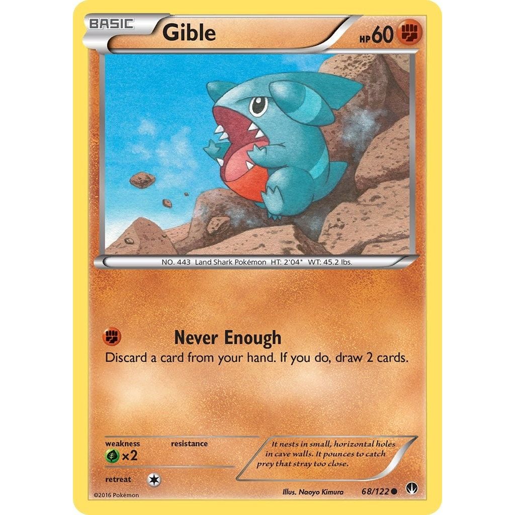 Image for Gible (68/122) (BKP) - Pokemon