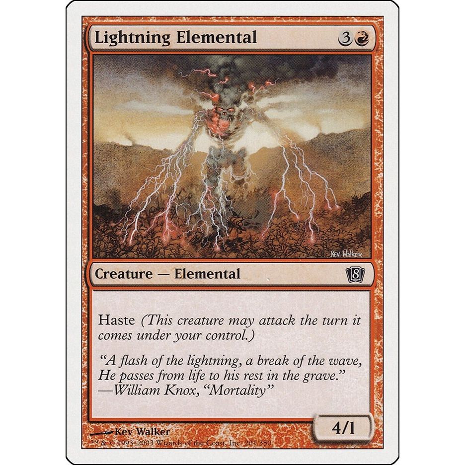 Image for Lightning Elemental (201) (8ED) - Magic: The Gathering