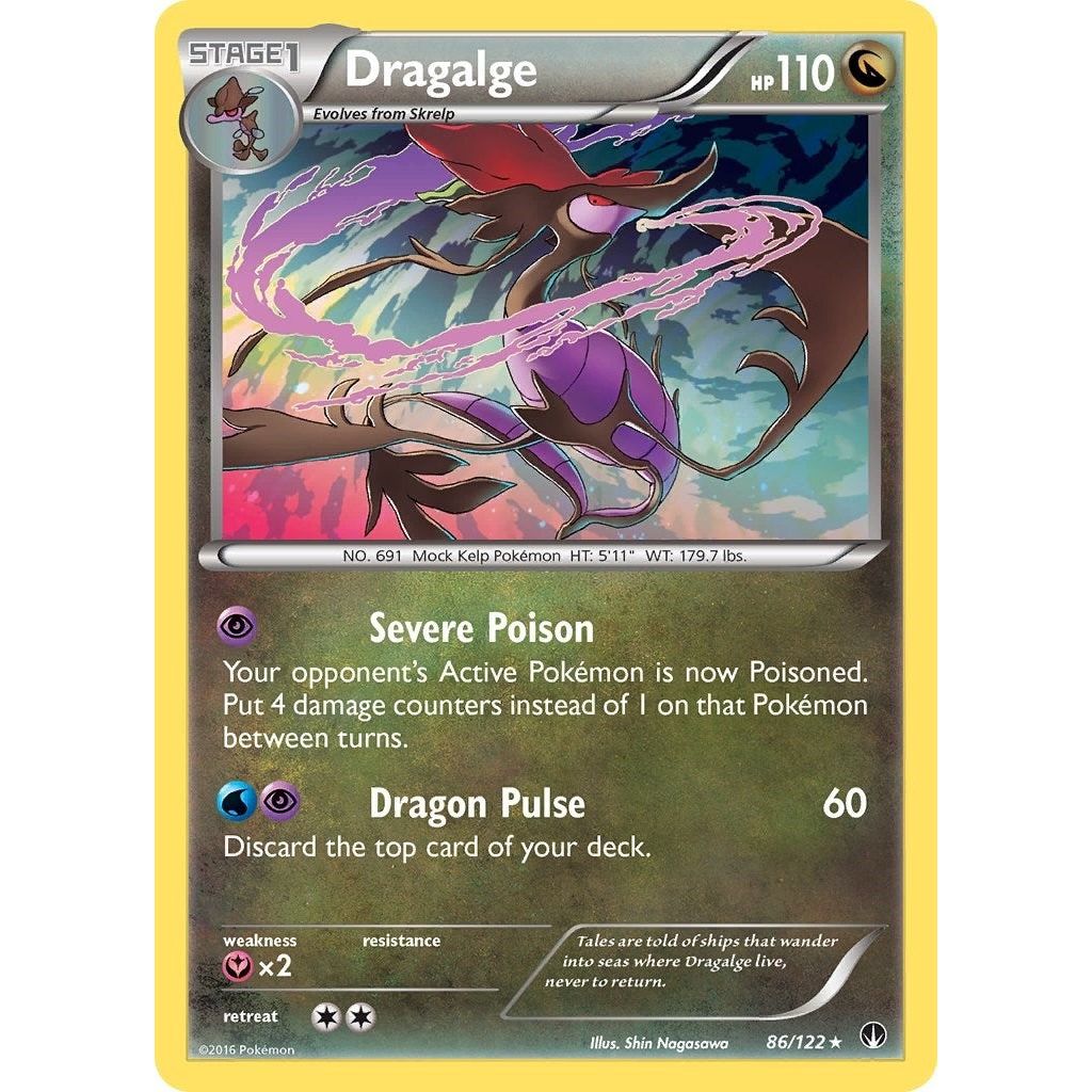 Image for Dragalge (86/122) (BKP) - Pokemon