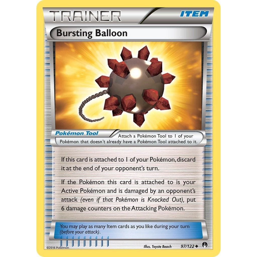 Image for Bursting Balloon (97/122) (BKP) - Pokemon