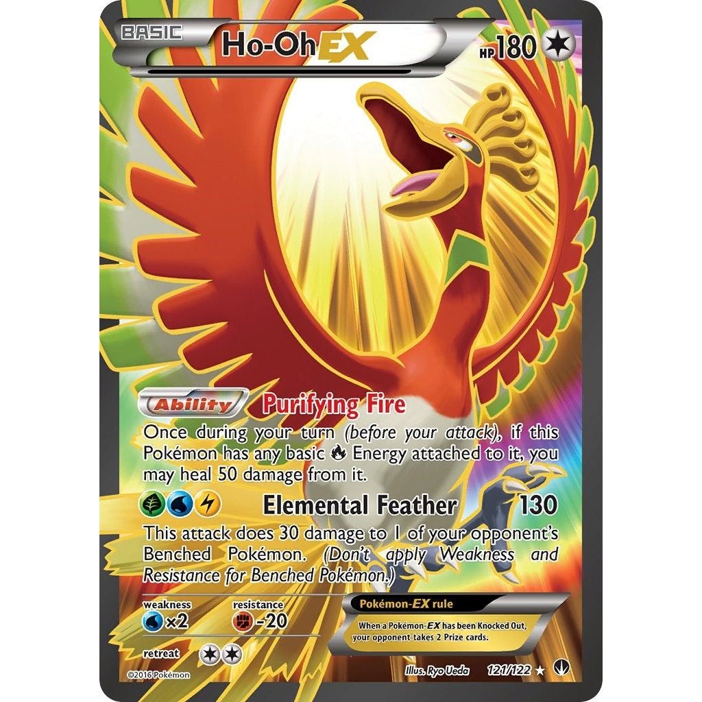 Image for Ho-Oh EX (Full Art) (121/122) (BKP) - Pokemon